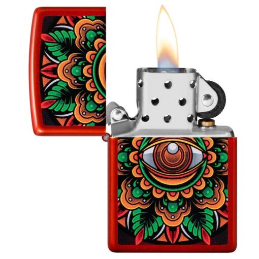 Zippo Counter Culture Eye Design Metallic Red - 48678 - Hình ảnh 4