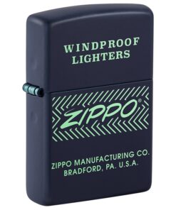Zippo Logo Arrows Navy Matte - 48708