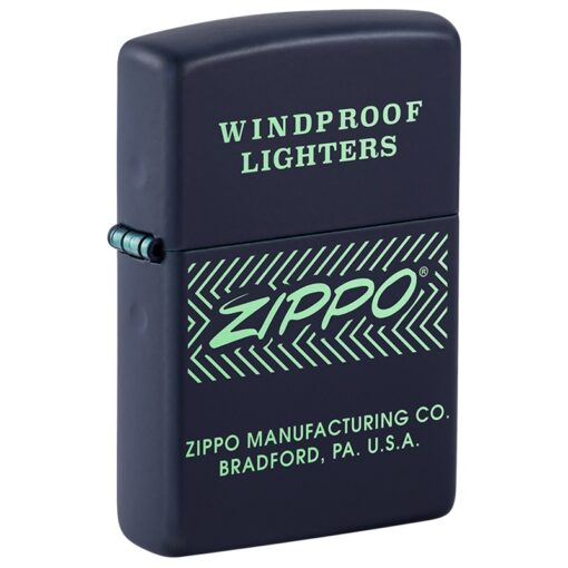 Zippo Logo Arrows Navy Matte - 48708