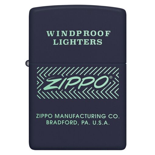 Zippo Logo Arrows Navy Matte - 48708 - Hình ảnh 3