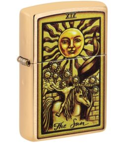 Zippo Tarot Card Brushed Brass - 48758