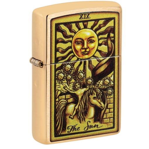 Zippo Tarot Card Brushed Brass - 48758