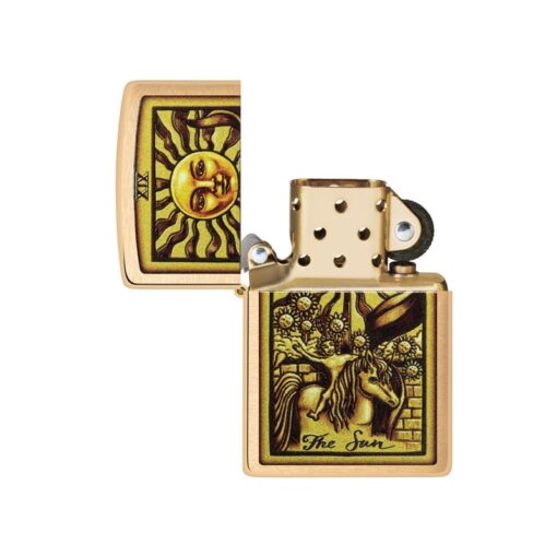 Zippo Tarot Card Brushed Brass - 48758 - Hình ảnh 2