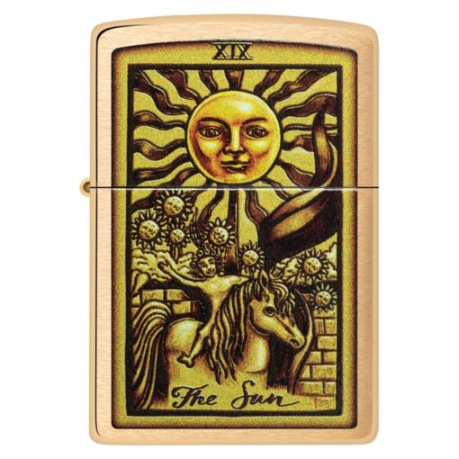 Zippo Tarot Card Brushed Brass - 48758 - Hình ảnh 3