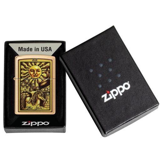 Zippo Tarot Card Brushed Brass - 48758 - Hình ảnh 6