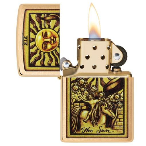 Zippo Tarot Card Brushed Brass - 48758 - Hình ảnh 4
