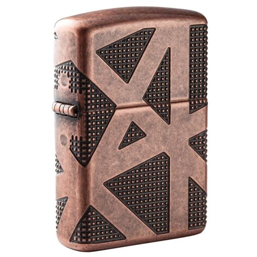 Zippo Armor Geometric 360 Design Antique Copper - 49036