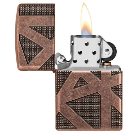 Zippo Armor Geometric 360 Design Antique Copper - 49036 - Hình ảnh 4