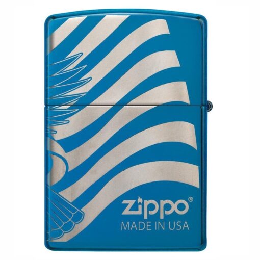 Zippo Patriotic Design High Polish Blue - 49046 - Hình ảnh 6