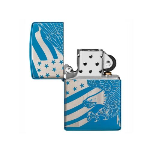 Zippo Patriotic Design High Polish Blue - 49046 - Hình ảnh 2