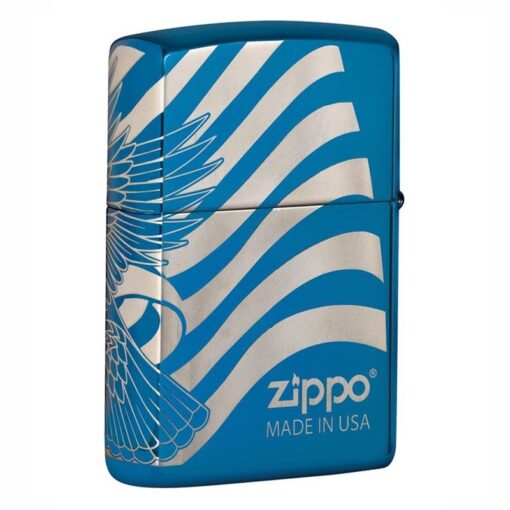 Zippo Patriotic Design High Polish Blue - 49046 - Hình ảnh 5