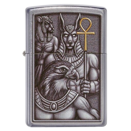 Zippo Egyptian Gods Design Street Chrome - 49406 - Hình ảnh 3