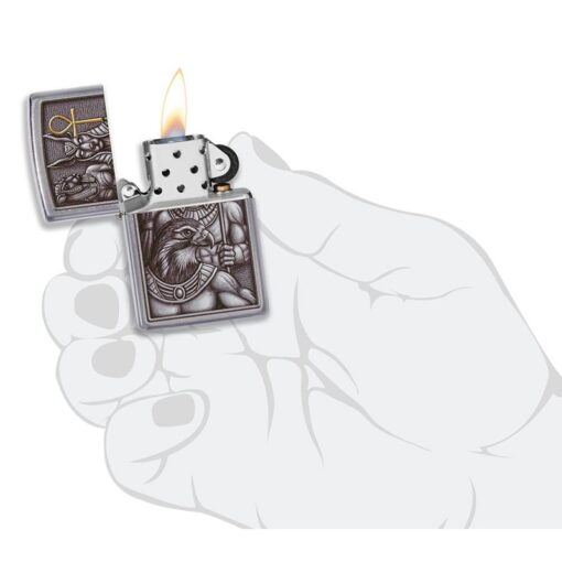 Zippo Egyptian Gods Design Street Chrome - 49406 - Hình ảnh 6