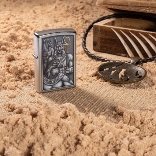 Zippo Egyptian Gods Design Street Chrome - 49406 - Hình ảnh 7