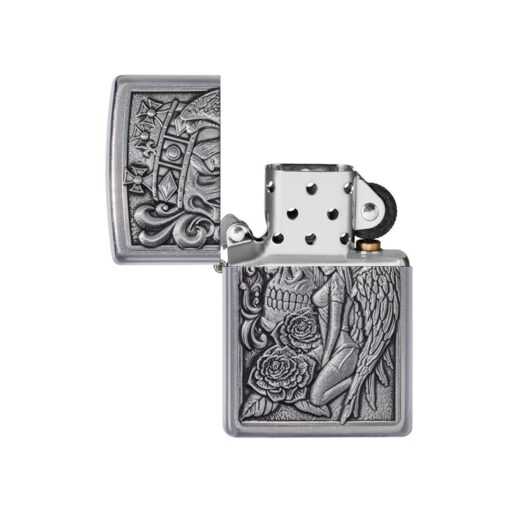 Zippo Skull and Angel Emblem Design - 49442 - Hình ảnh 2
