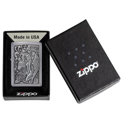 Zippo Skull and Angel Emblem Design - 49442 - Hình ảnh 5