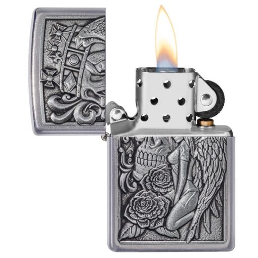Zippo Skull and Angel Emblem Design - 49442 - Hình ảnh 4