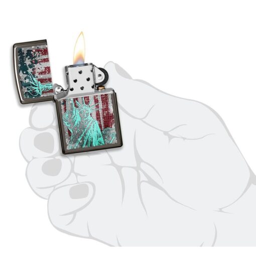 Zippo Statue Of Liberty Design - 49663 - Hình ảnh 7