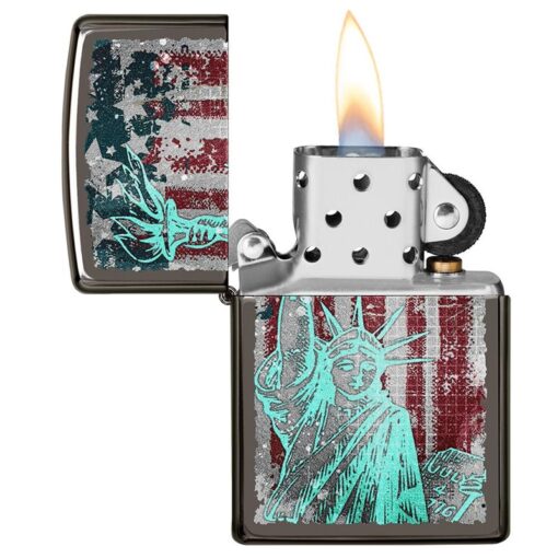 Zippo Statue Of Liberty Design - 49663 - Hình ảnh 4