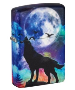 Zippo Wolf Howling Design 540 Color - 49683