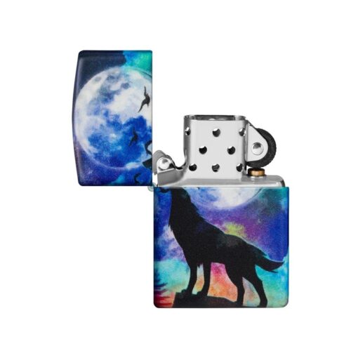 Zippo Wolf Howling Design 540 Color - 49683 - Hình ảnh 2
