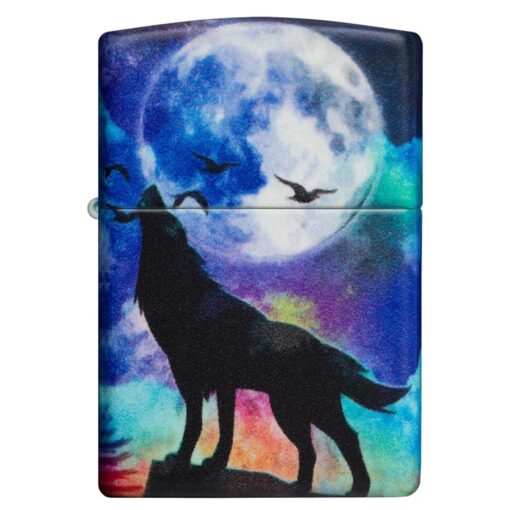 Zippo Wolf Howling Design 540 Color - 49683 - Hình ảnh 3