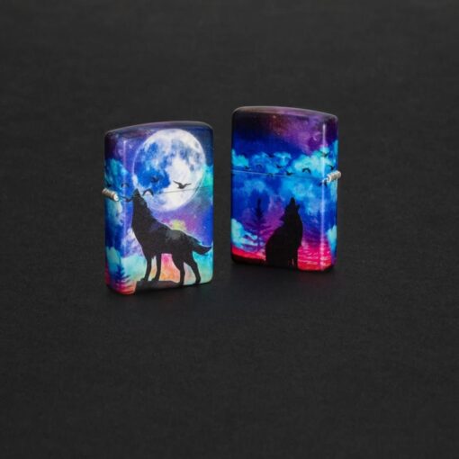 Zippo Wolf Howling Design 540 Color - 49683 - Hình ảnh 11