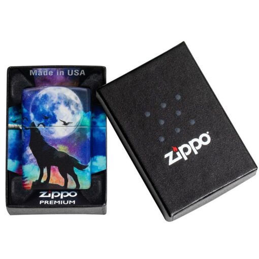Zippo Wolf Howling Design 540 Color - 49683 - Hình ảnh 9