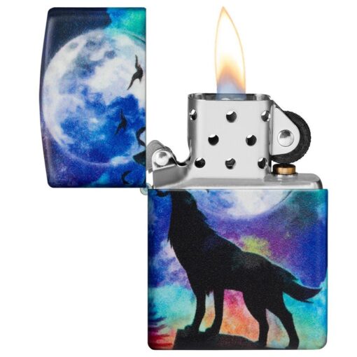 Zippo Wolf Howling Design 540 Color - 49683 - Hình ảnh 4