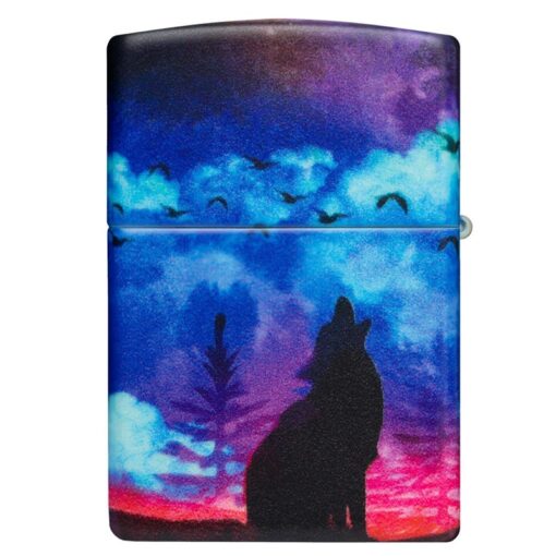 Zippo Wolf Howling Design 540 Color - 49683 - Hình ảnh 5