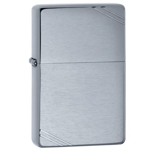 Zippo Brushed Chrome Vintage with Slashes - 230