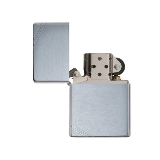 Zippo Brushed Chrome Vintage with Slashes - 230 - Hình ảnh 2
