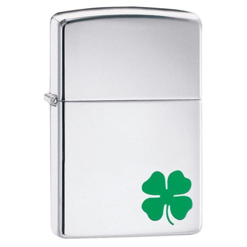 Zippo A Bit O’ Luck Clover Polished Chrome - 24007