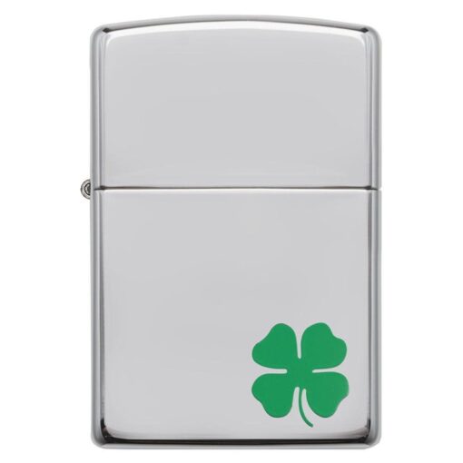 Zippo A Bit O’ Luck Clover Polished Chrome - 24007 - Hình ảnh 3