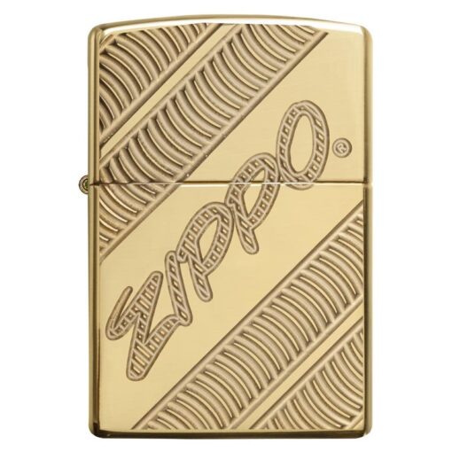 Zippo Armor Coiled Deep Carved High Polish Brass - 29625 - Hình ảnh 3