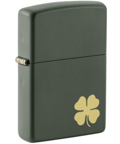 Zippo Four Leaf Clover Green Matte - 49796