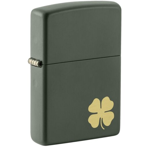 Zippo Four Leaf Clover Green Matte - 49796