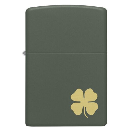 Zippo Four Leaf Clover Green Matte - 49796 - Hình ảnh 3