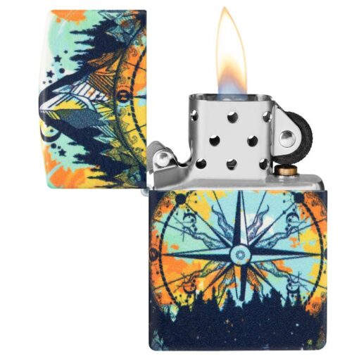 Zippo Compass Design 540 Color Glow In The Dark - 49805 - Hình ảnh 4