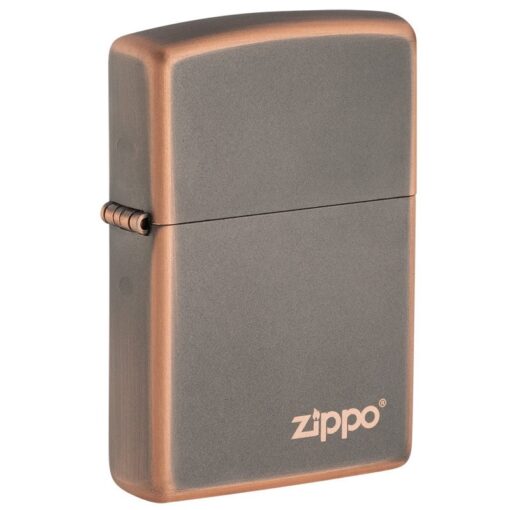 Zippo Rustic Bronze with Zippo Logo – 49839ZL