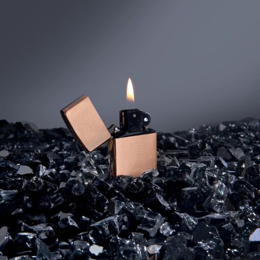 Zippo Solid Copper Case With Black Coated Stainless Steel Insert – 48107 - Hình ảnh 8