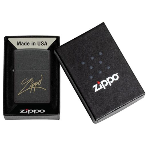 Zippo Classic Black Crackle Laser Engrave - 48143 - Hình ảnh 5