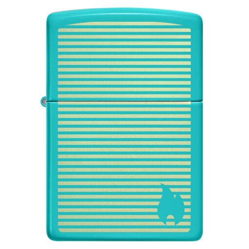 Zippo Classic Flat Turquoise Laser Engrave - 48151 - Hình ảnh 3