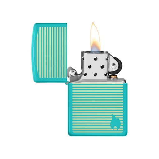 Zippo Classic Flat Turquoise Laser Engrave - 48151 - Hình ảnh 2