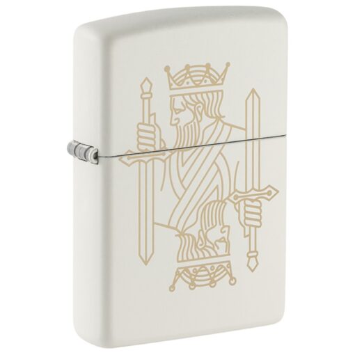 Zippo King Queen Design White Matte - 49847