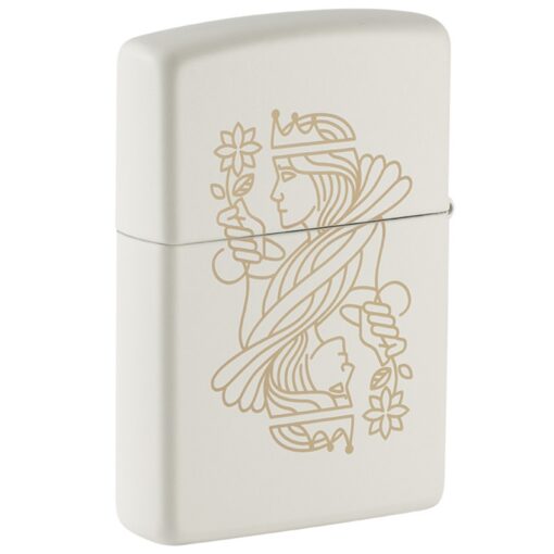 Zippo King Queen Design White Matte - 49847 - Hình ảnh 4