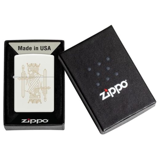 Zippo King Queen Design White Matte - 49847 - Hình ảnh 7