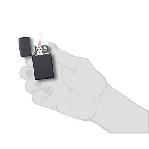 Zippo Slim Black Matte - 1618 - Hình ảnh 6
