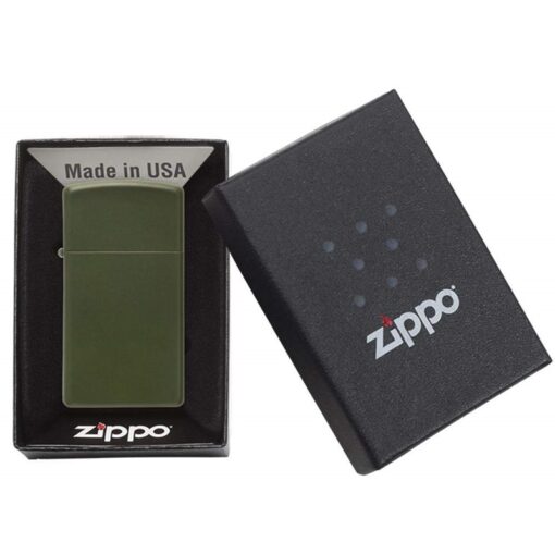 Zippo Slim Green Matte - 1627 - Hình ảnh 6