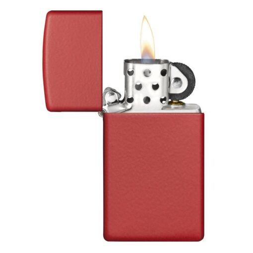 Zippo Slim Red Matte - 1633 - Hình ảnh 4